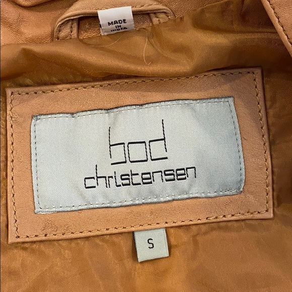 Bod Christensen cognac color leather jacket - Picture 3 of 5